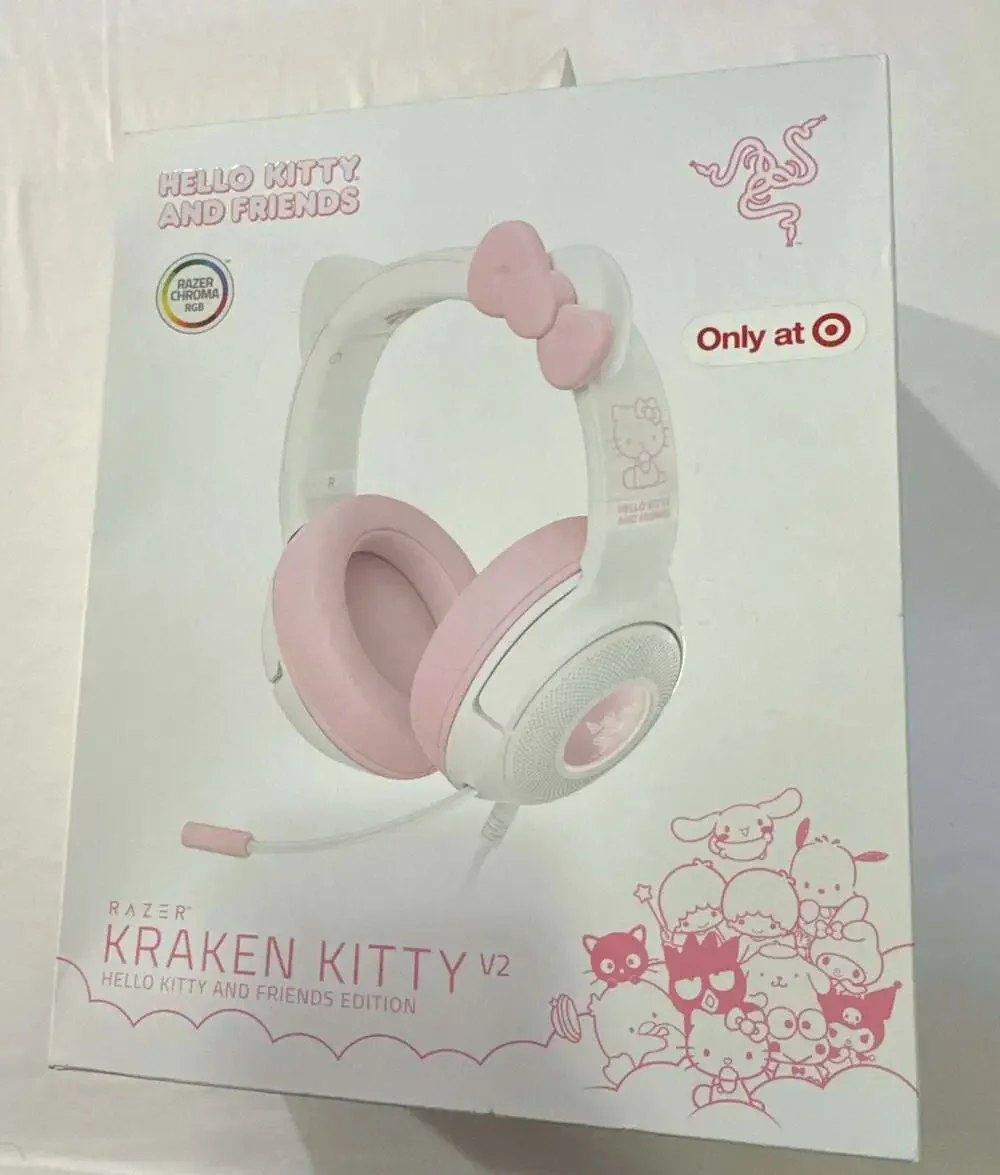 (N) Razer Kraken Kitty V2 Hello Kitty and Friends Edition Gaming Headset